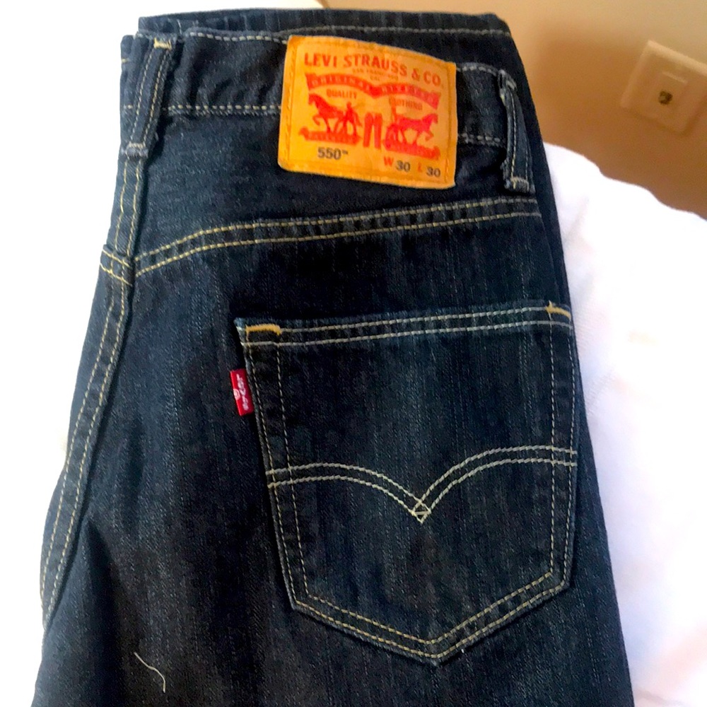 Levi Strauss & Co. Black denim “550” jeans